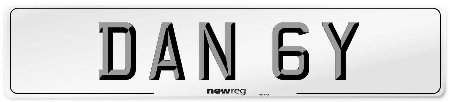 DAN 6Y Number Plate from New Reg